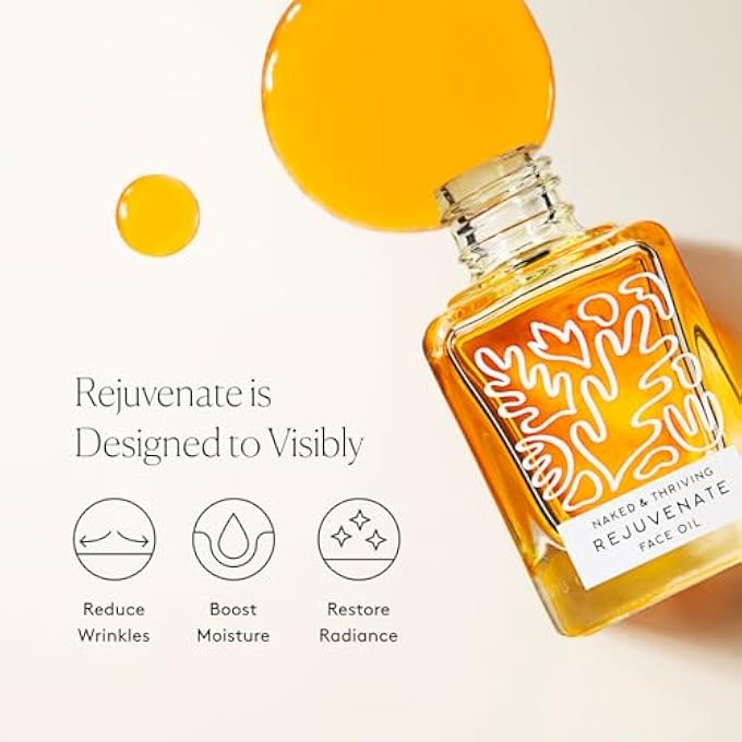 Naked + Thriving REJUVENATE RESTORATIVE FACIAL OIL - ORGANIC, VEGAN, ALL-NATURAL SKIN CARE & FACE OIL (1.0 OZ/30 ML) - Image 3